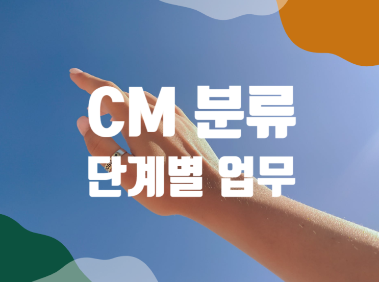 CM 분류 및 단계별 업무 내용