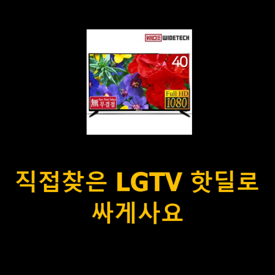 직접찾은 LGTV 핫딜로 싸게사요