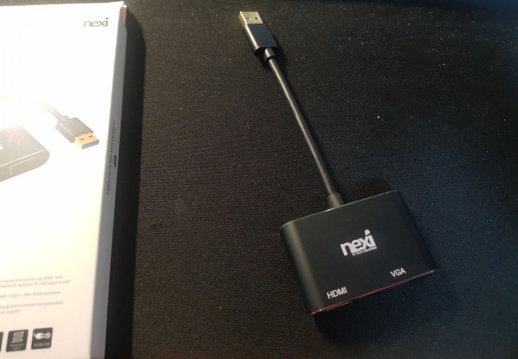  넥시 USB 3.0 to HDMI VGA 가정용 트리플 컴퓨터 모니터 확장 하는법 NX-U30HDV