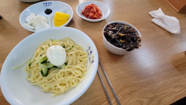  제주도 표선 두레반점 간짜장과 탕수육 세트