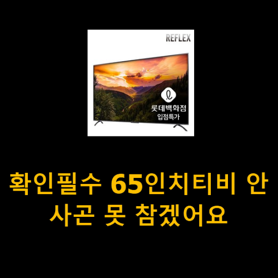 확인필수 65인치티비 안사곤 못 참겠어요 확인필수 65인치티비 안사곤 못 참겠어요