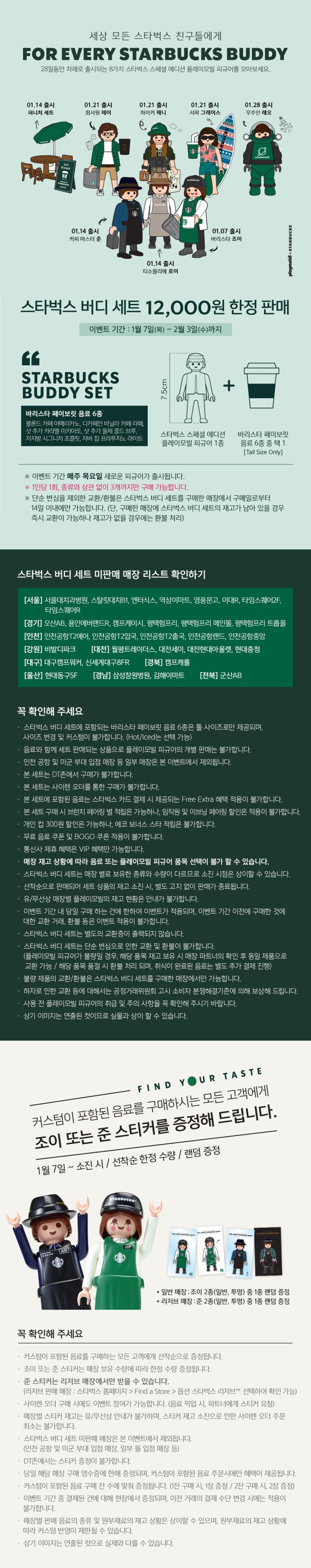  코로나 3차 대유행 시기에 스타벅스 한정판 플레이모빌 피규어 이벤트...?