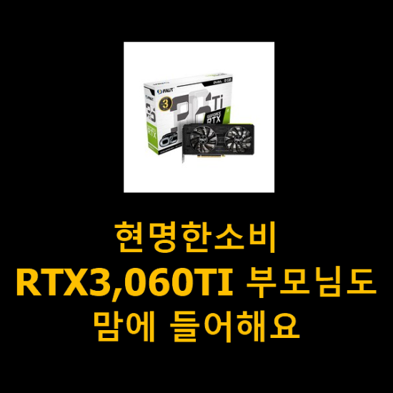 현명한소비 RTX3,060TI 부모님도 맘에 들어해요