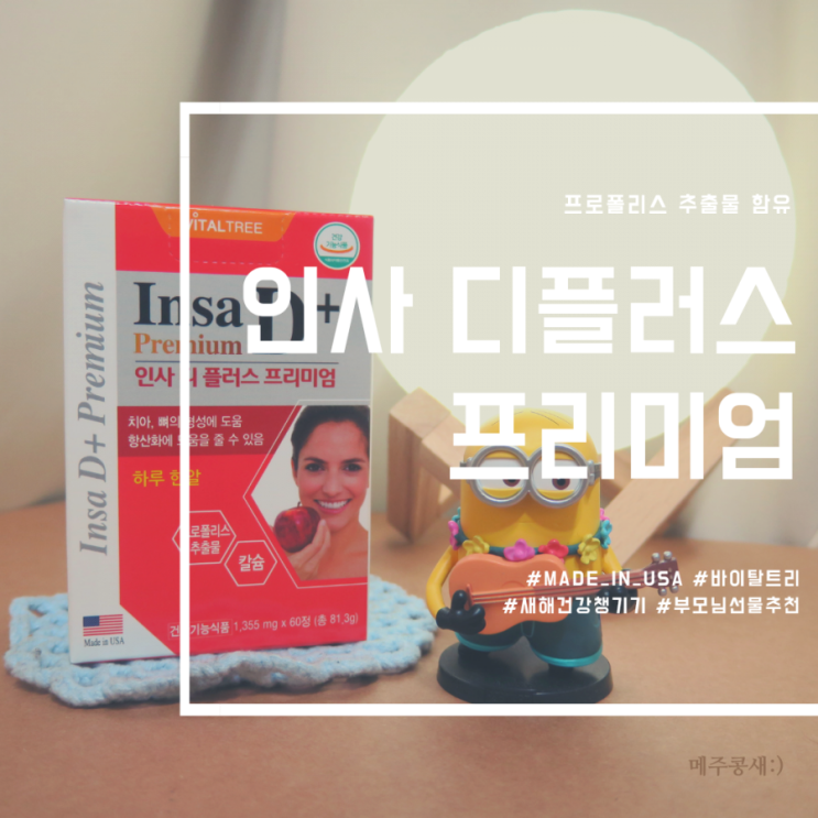  하루1알로 챙기는 치아건강 / 인사디플러스 프리미엄 치아영양제