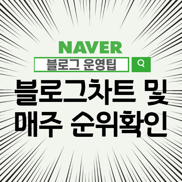  블로그차트 - 매주 네이버 블로그 순위 확인 (21년 기록)