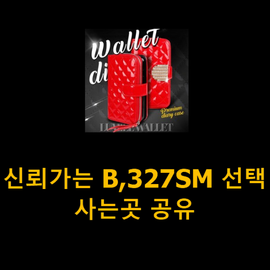 신뢰가는 B,327SM 선택 사는곳 공유 신뢰가는 B,327SM 선택 사는곳 공유