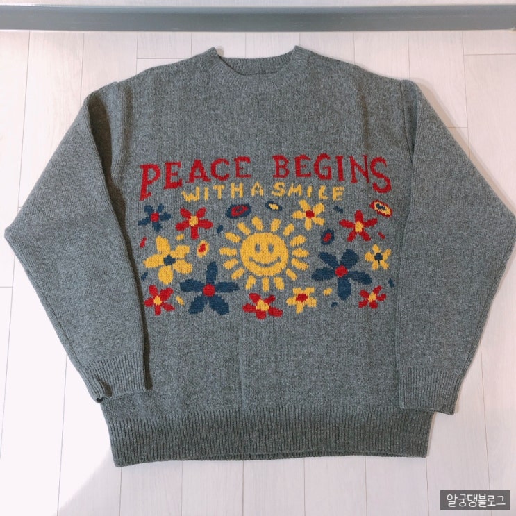 빅웨이브 스마일 울 니트 SMILE WOOL KNIT (GRAY)