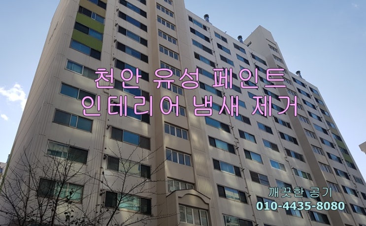  천안시 일성아파트 유성 페인트 인테리어 냄새 제거 아이들의 건강을 위해 깨끗한 공기 만들기