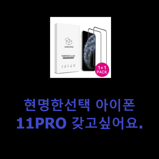 현명한선택 아이폰11PRO 갖고싶어요.