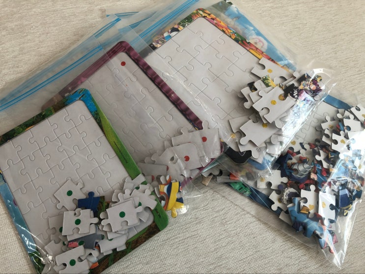 퍼즐 아이가 스스로 정리하는 지퍼백 보관방법