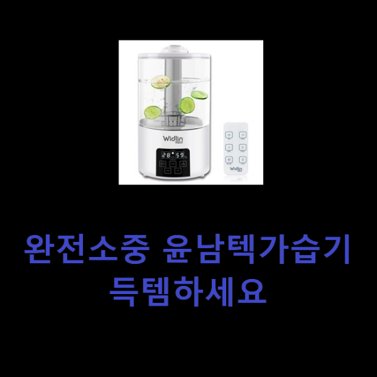 완전소중 윤남텍가습기 득템하세요 완전소중 윤남텍가습기 득템하세요