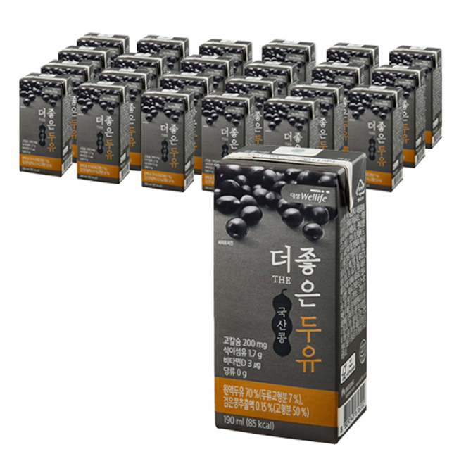 인지도 있는 대상웰라이프 더 좋은 두유, 190ml, 24개(로켓배송) 추천해요 인지도 있는 대상웰라이프 더 좋은 두유, 190ml, 24개(로켓배송) 추천해요