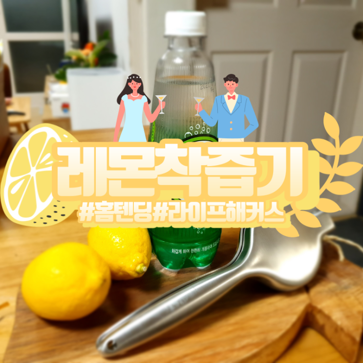  레몬 착즙기 손쉽고 간편하게! 홈텐딩 필수템!