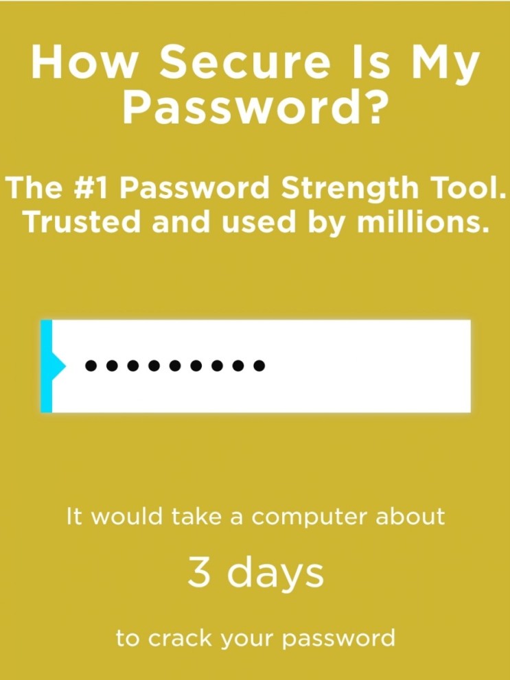 내 비밀번호는 얼마나 안전할까? - security.org