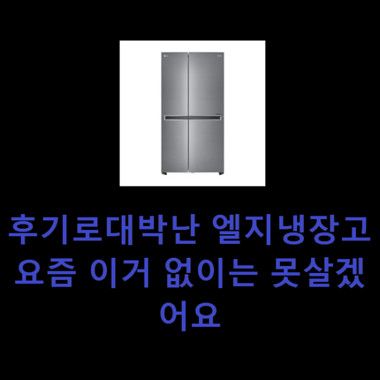 후기로대박난 엘지냉장고 요즘 이거 없이는 못살겠어요 후기로대박난 엘지냉장고 요즘 이거 없이는 못살겠어요