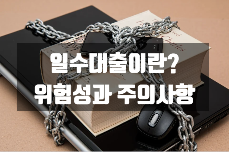  일수대출이란? 위험성과 주의사항