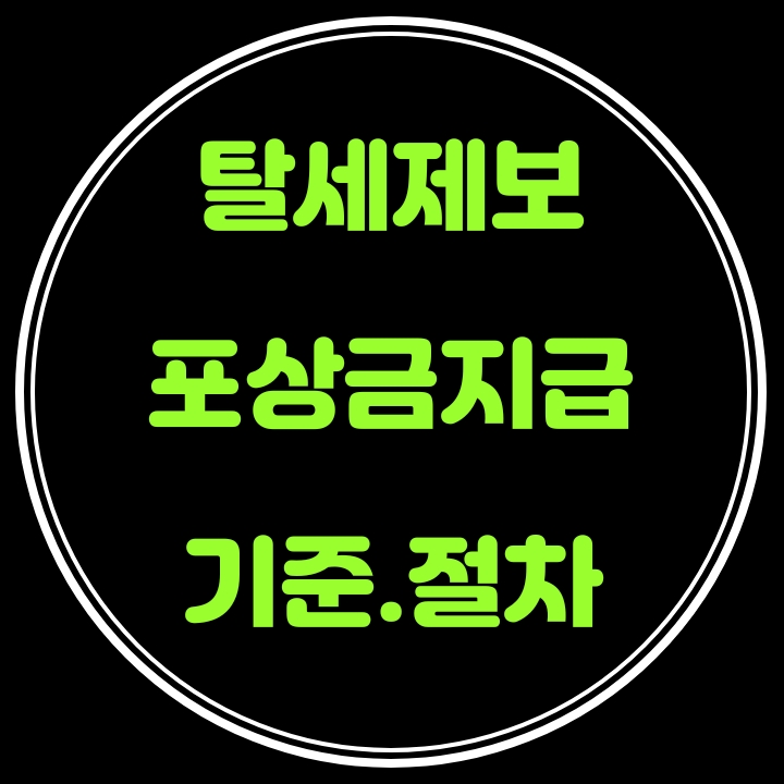  탈세제보 포상금 지급기준 조정 및 지급절차 신설
