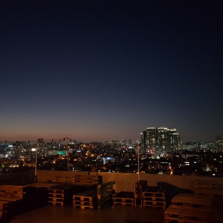  해방촌 야경 예쁜 루프탑카페, 오리올