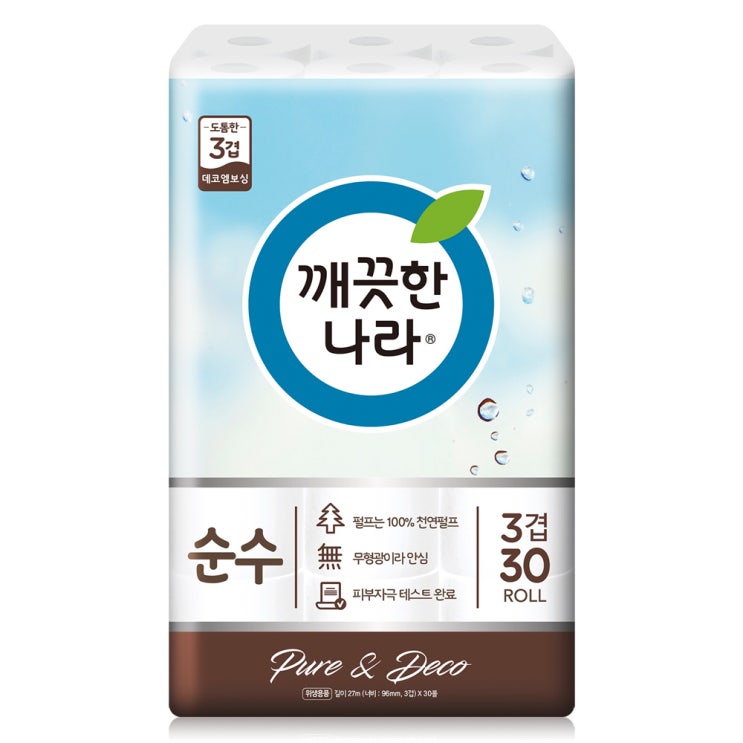 많이 팔린 깨끗한나라 3겹순수 천연펄프 롤화장지 27 m, 30롤, 1개(로켓배송) 알아요? 많이 팔린 깨끗한나라 3겹순수 천연펄프 롤화장지 27 m, 30롤, 1개(로켓배송) 알아요?