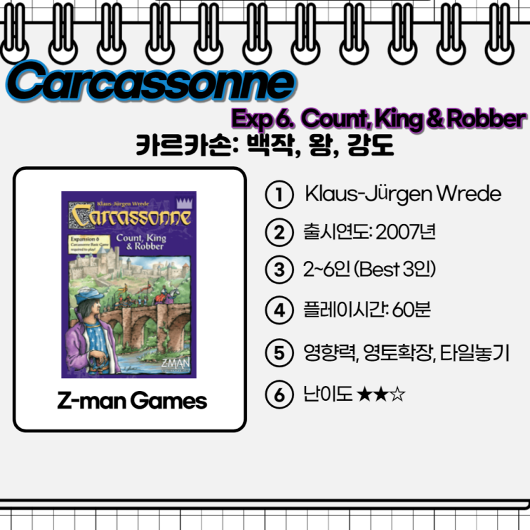  Carcassonne Exp 6. Count, King & Robber / 카르카손: 백작, 왕, 강도