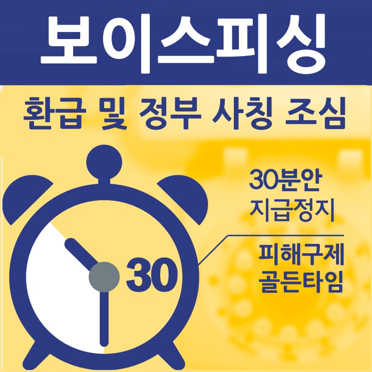  보이스피싱 환급 정부 사칭 조심 피해구제