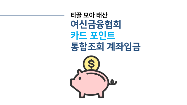 여신금융협회 카드포인트 통합조회 계좌입금 하기 / 잠자는 신용카드 포인트 현금화 하기