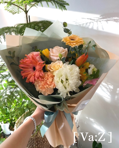  상큼 오렌지꽃다발.거베라.졸업식꽃다발_중랑묵동꽃집.중화동꽃집.태릉꽃집.면목동꽃집