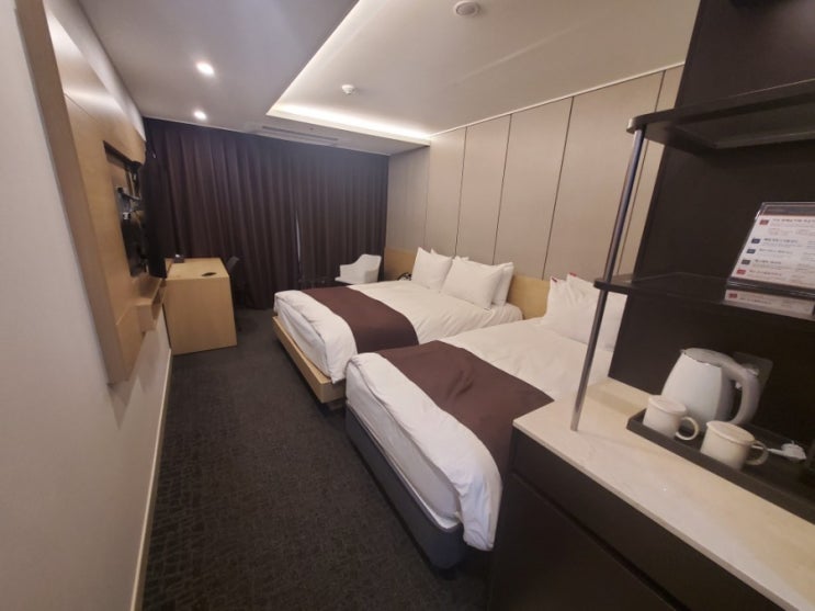 깔끔했던 춘천 숙소 추천 : 더잭슨나인스호텔 룸컨디션과 코로나 운영정보 확인하고 가세요.