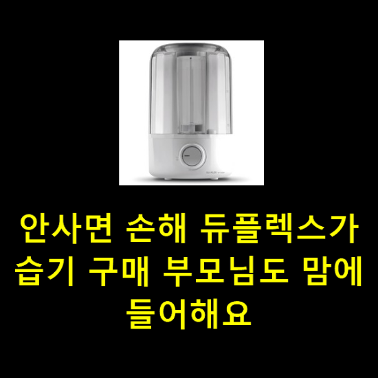 안사면 손해 듀플렉스가습기 구매 부모님도 맘에 들어해요 안사면 손해 듀플렉스가습기 구매 부모님도 맘에 들어해요