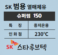  열매체유 범용 SK 슈퍼썸150 제품소개