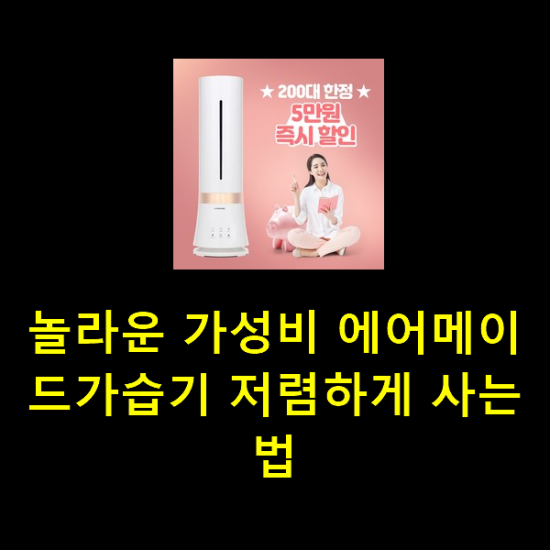 놀라운 가성비 에어메이드가습기 저렴하게 사는법 놀라운 가성비 에어메이드가습기 저렴하게 사는법