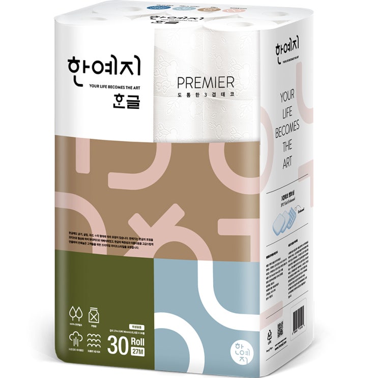 의외로 인기있는 한예지 한글 프리미어 3겹 천연펄프 롤화장지 27m, 30롤, 1개(로켓배송) 추천합니다 의외로 인기있는 한예지 한글 프리미어 3겹 천연펄프 롤화장지 27m, 30롤, 1개(로켓배송) 추천합니다