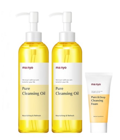  [홈케어] 마녀공장 퓨어 클렌징오일 200ml x 2p + 퓨어앤딥 클렌징폼 20ml