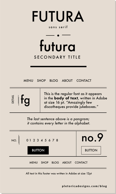  영문서체 퓨추라(Futura)에 대하여