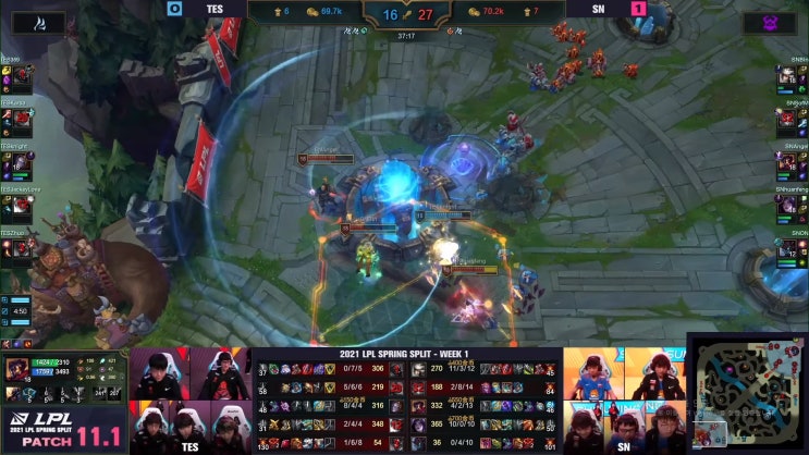  [LPL] 2020년 양분했던 TES-JDG 첫 경기부터 동시 패배