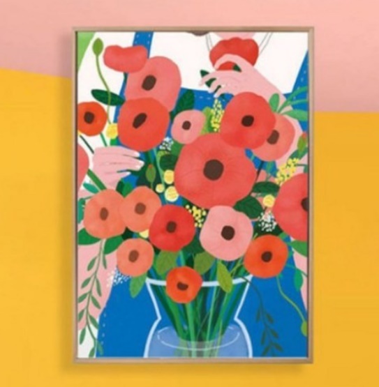  [홈스윗홈] 로토하토 그림그리기세트 피포페인팅 diy 명화 일러스트 40x50