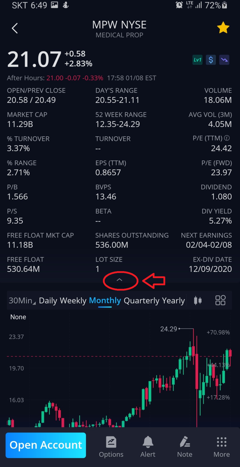 실시간 프리마켓 시세를 어플로 보자(webull) : 네이버 블로그