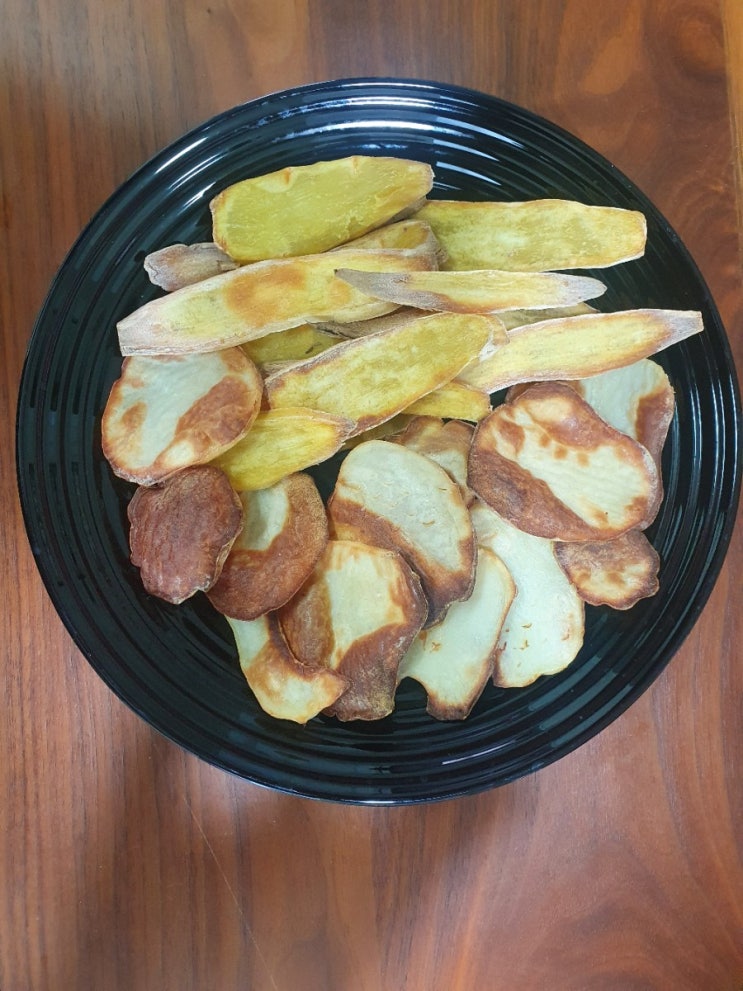 오븐형 에어프라이어 !! 맛있는 감자칩 & 고구마칩 !!