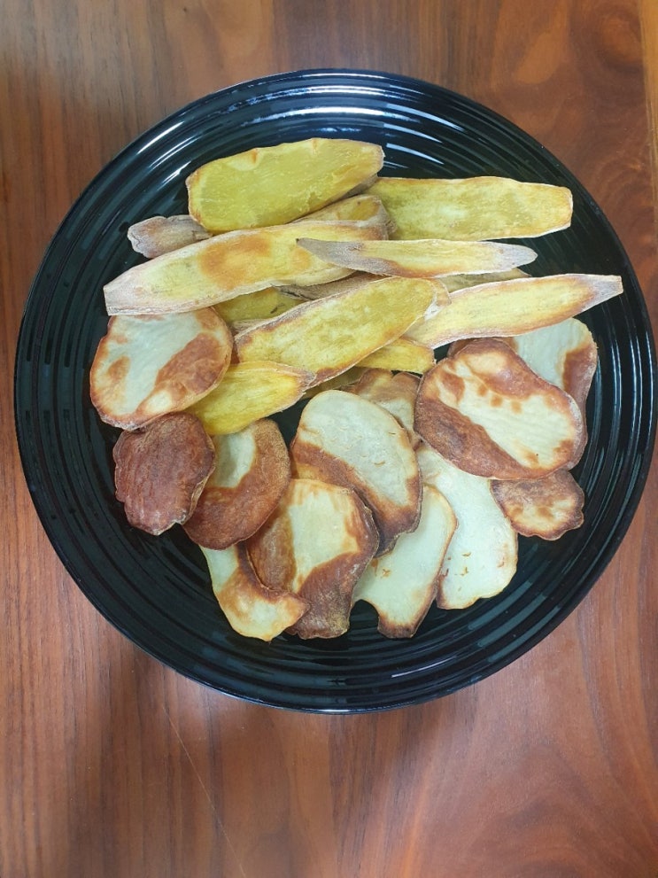  오븐형 에어프라이어 !! 맛있는 감자칩 & 고구마칩 !!