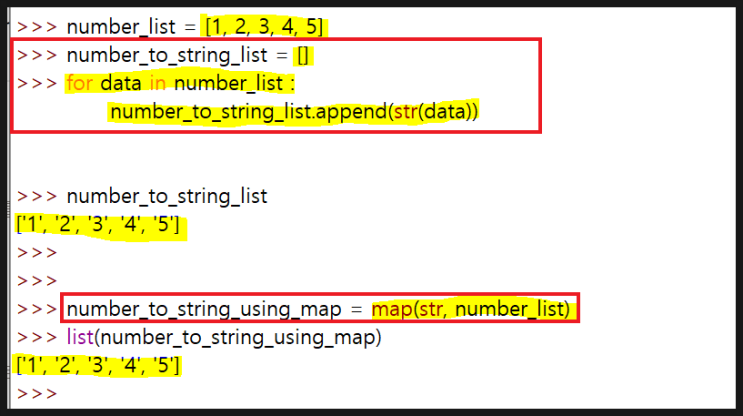  파이썬 map() 함수 - 반복(loop) 없이 iterable(이터러블)을 간단히 처리