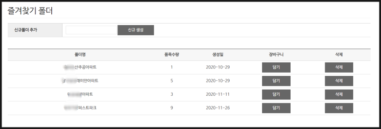  S-shop 장바구니&즐겨찾기 기능 안내
