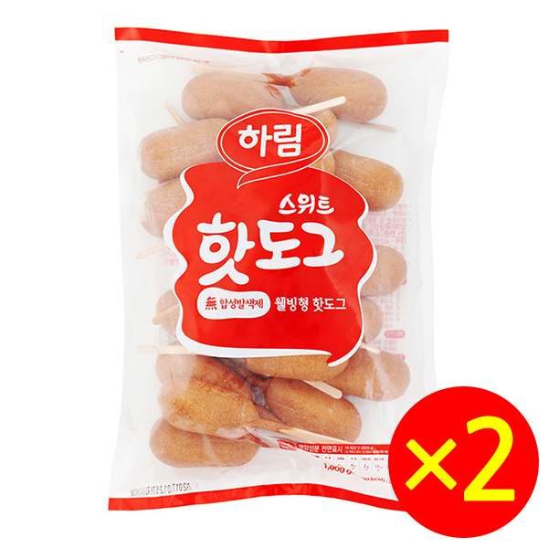 후기가 좋은 하림 웰 스위트 핫도그, 1kg, 2개 추천합니다