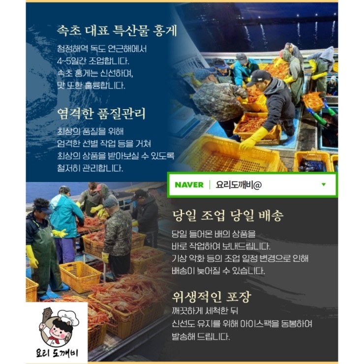  속초홍게 - 청정해역 독도연근해