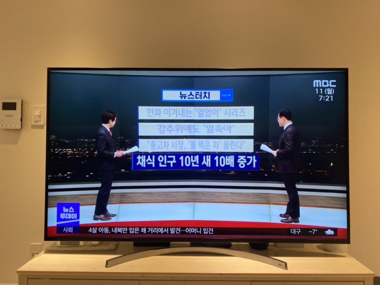 MBC 뉴스투데이, 채식인구 10년 새 10배 증가