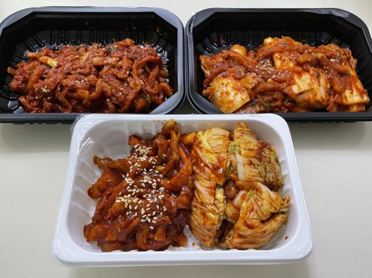  놀부보쌈 원할머니보쌈 무절임 김치 포장 판매 맛, 가격 비교