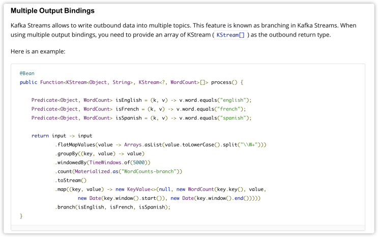  [Kafka Streams] Multiple Outbound - Branch