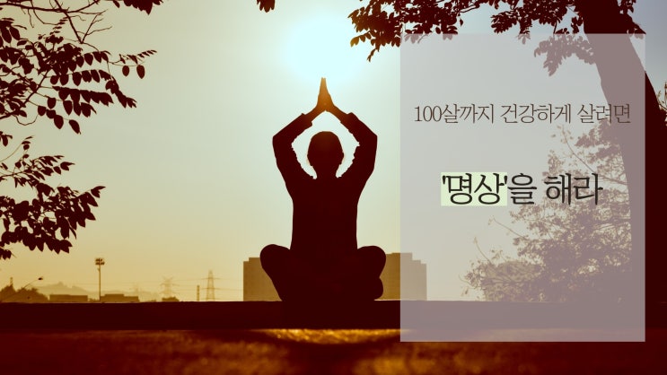  노화를 막는 최고의 방법, 명상