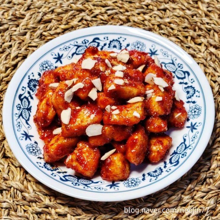 Jinny's집밥레시피 매콤 닭강정 만들기 양질의 단백질 닭가슴살요리