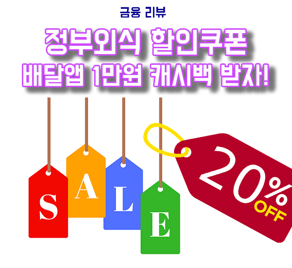  정부외식 소비쿠폰 배달앱 1만원 캐시백 받는 방법(배민/요기요 등)