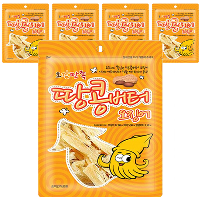 후기가 정말 좋은 금한산업 오감만족 땅콩버터 오징어, 26g, 5개(로켓배송) 추천해요 후기가 정말 좋은 금한산업 오감만족 땅콩버터 오징어, 26g, 5개(로켓배송) 추천해요